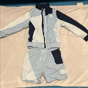 Kith Kids Light Blue and Navy Tracksuit